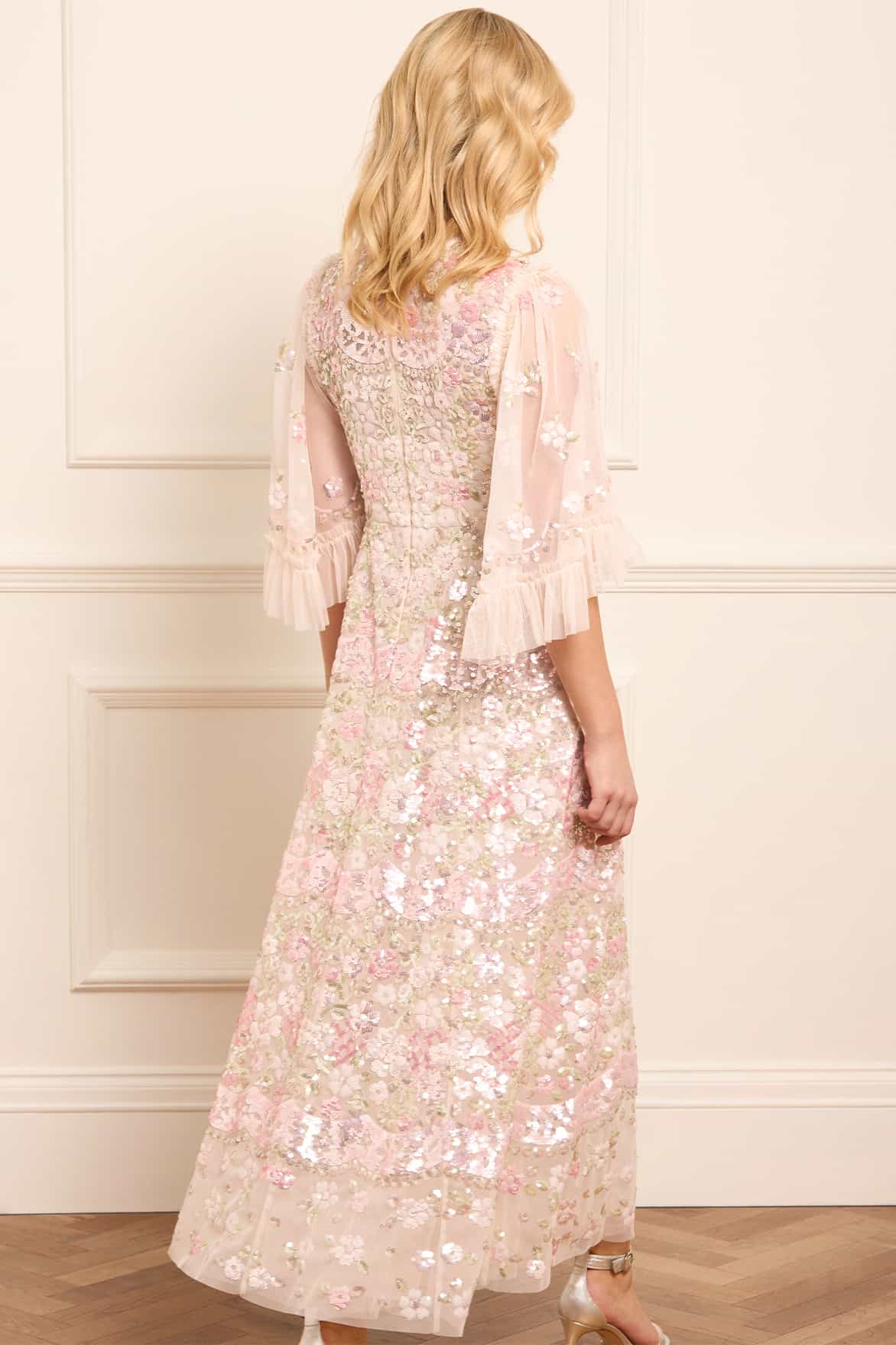Garden Delight Gloss Ankle Gown