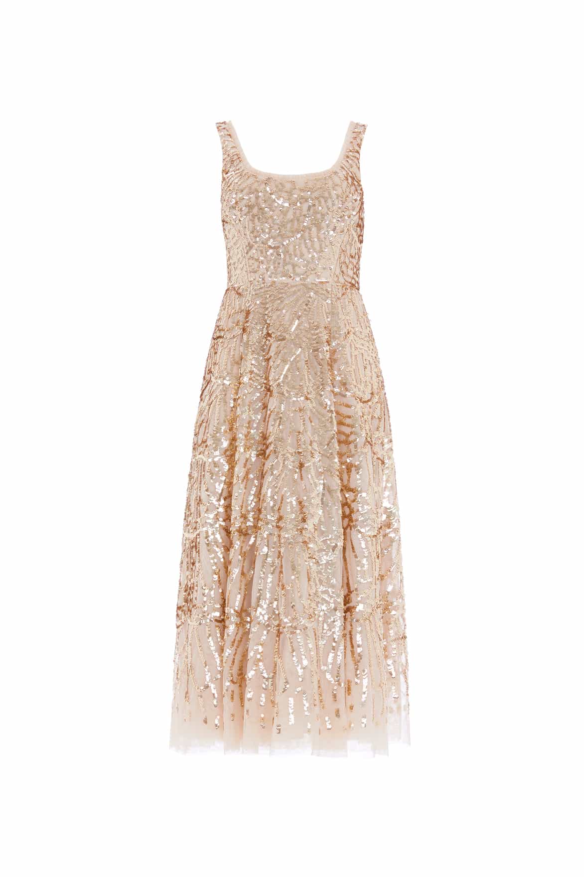 Marquet Scoop Neck Ballerina Dress